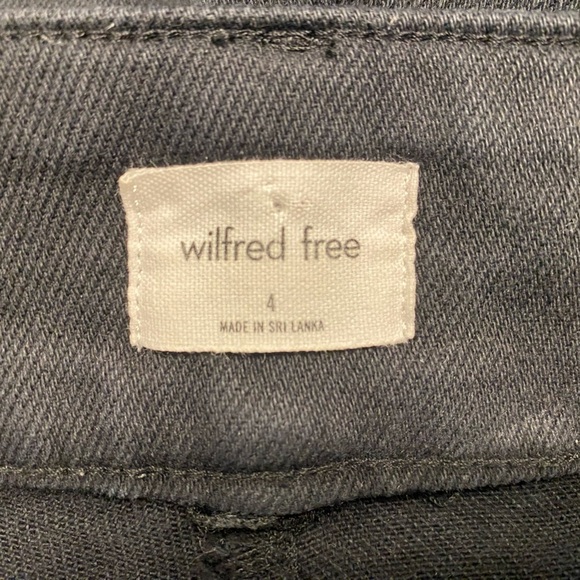 Aritzia Wilfred Cargo Pants Jeans Button Fly Black Size 4 - Picture 8 of 10